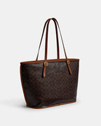 Coach Taxi Classic Signature Canvas Tote Bag