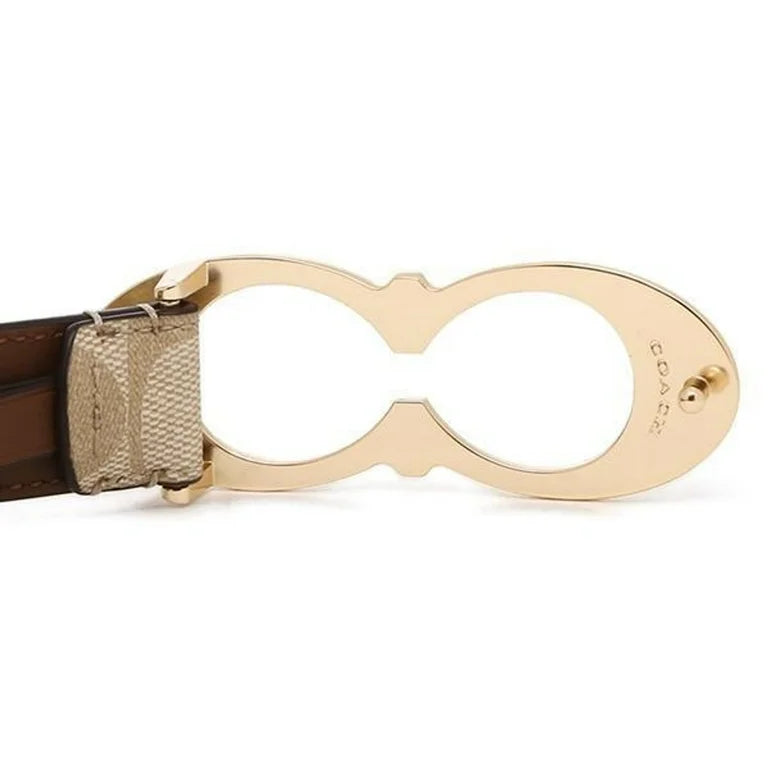 Coach Women's Signature Classic Buckle Belt, 25 Mm, Medium, Waist 32"-36"