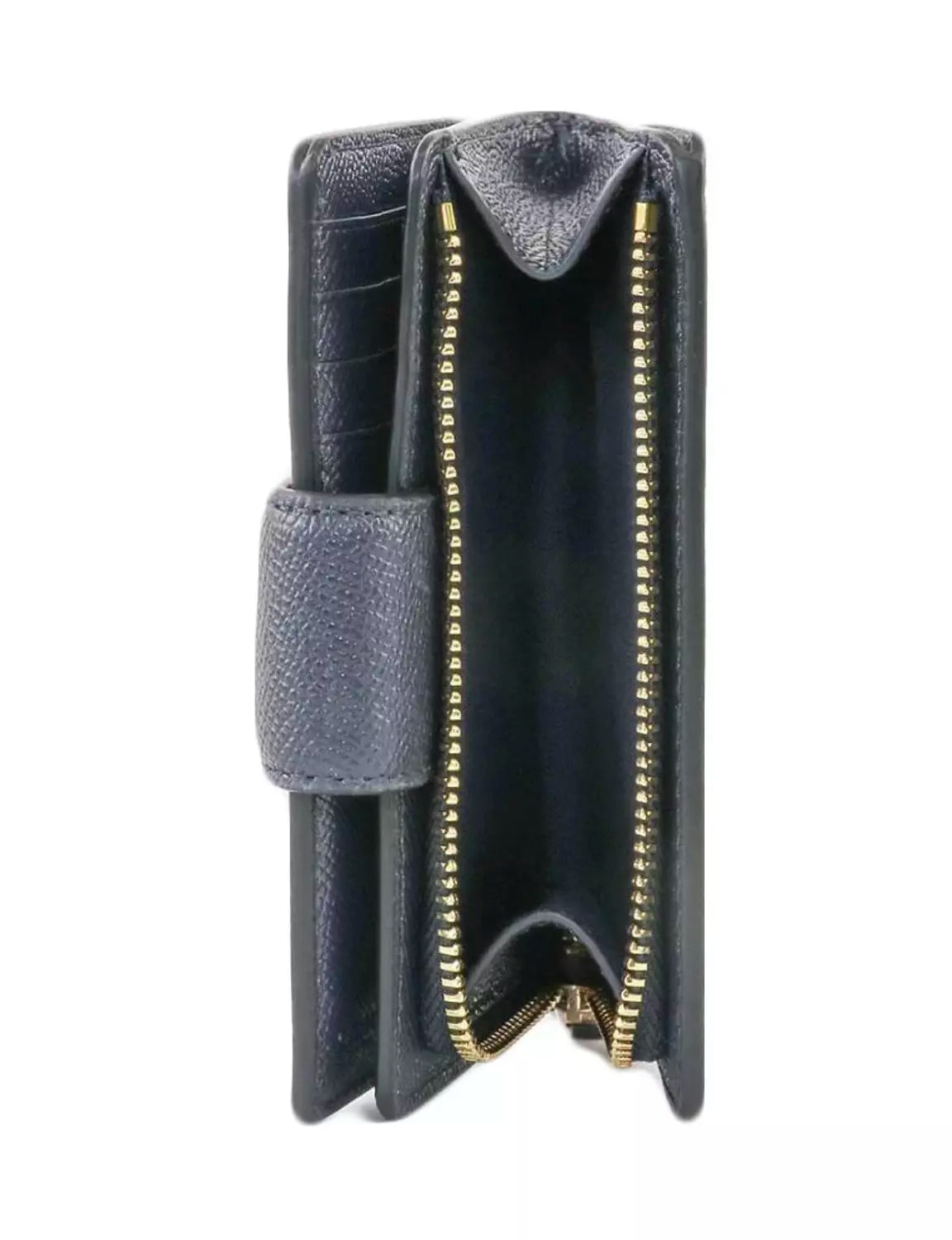 Coach Medium Corner Zip Wallet - Navy