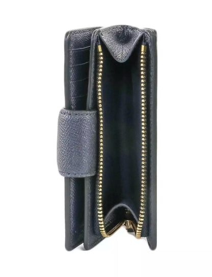 Coach Medium Corner Zip Wallet - Navy