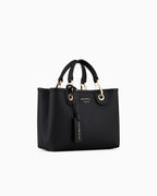 Emporio Armani Small Myea Shopper Bag With Deer Print