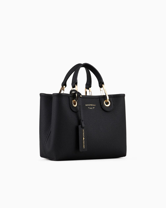 Emporio Armani Small Myea Shopper Bag With Deer Print