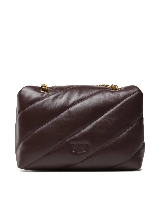 Pinko Love large Puff Bag in burgundy