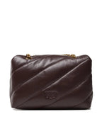 Pinko Love large Puff Bag in burgundy