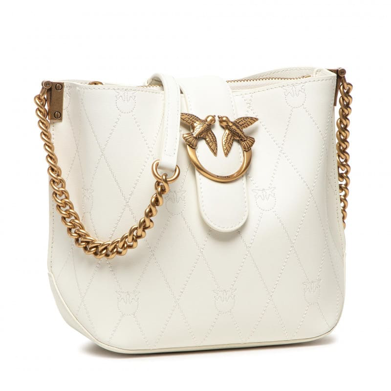 Pinko Love Bucket Wave Logo – white