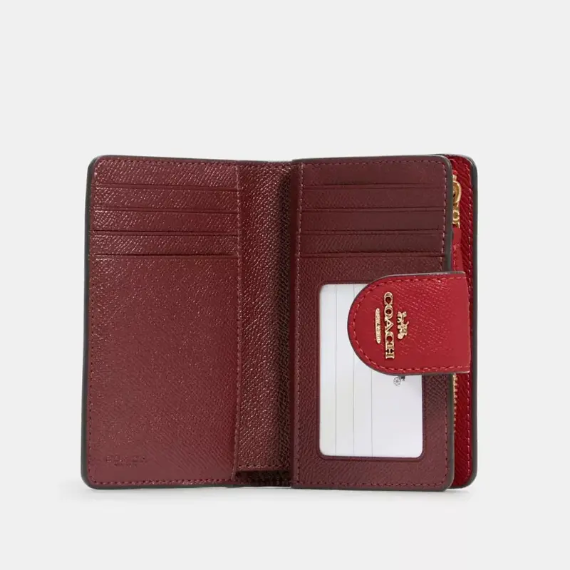 Coach Crossgrain Leather Medium Corner Zip Wallet
