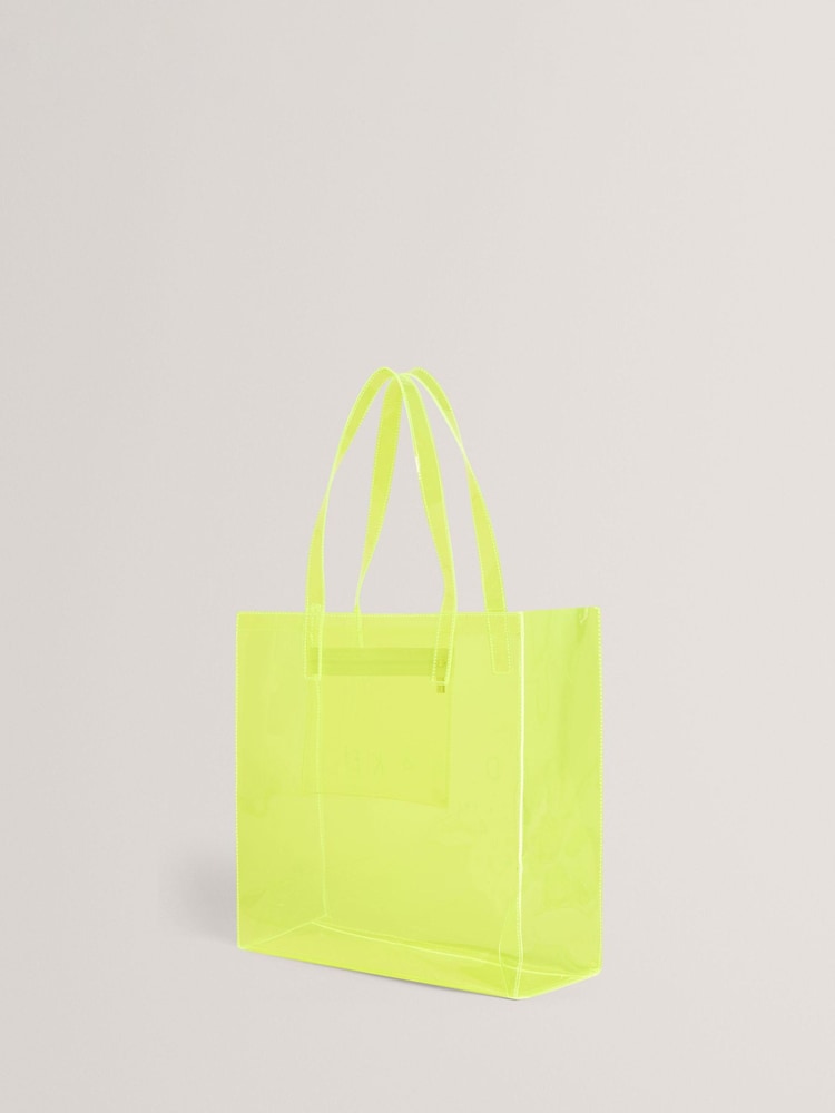 Ted Baker Yellow Large Sheicon Transparent Icon Bag
