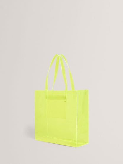 Ted Baker Yellow Large Sheicon Transparent Icon Bag