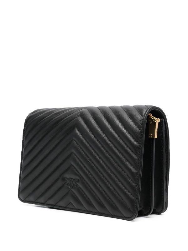 PINKO
Classic Click V-quilted Love bag