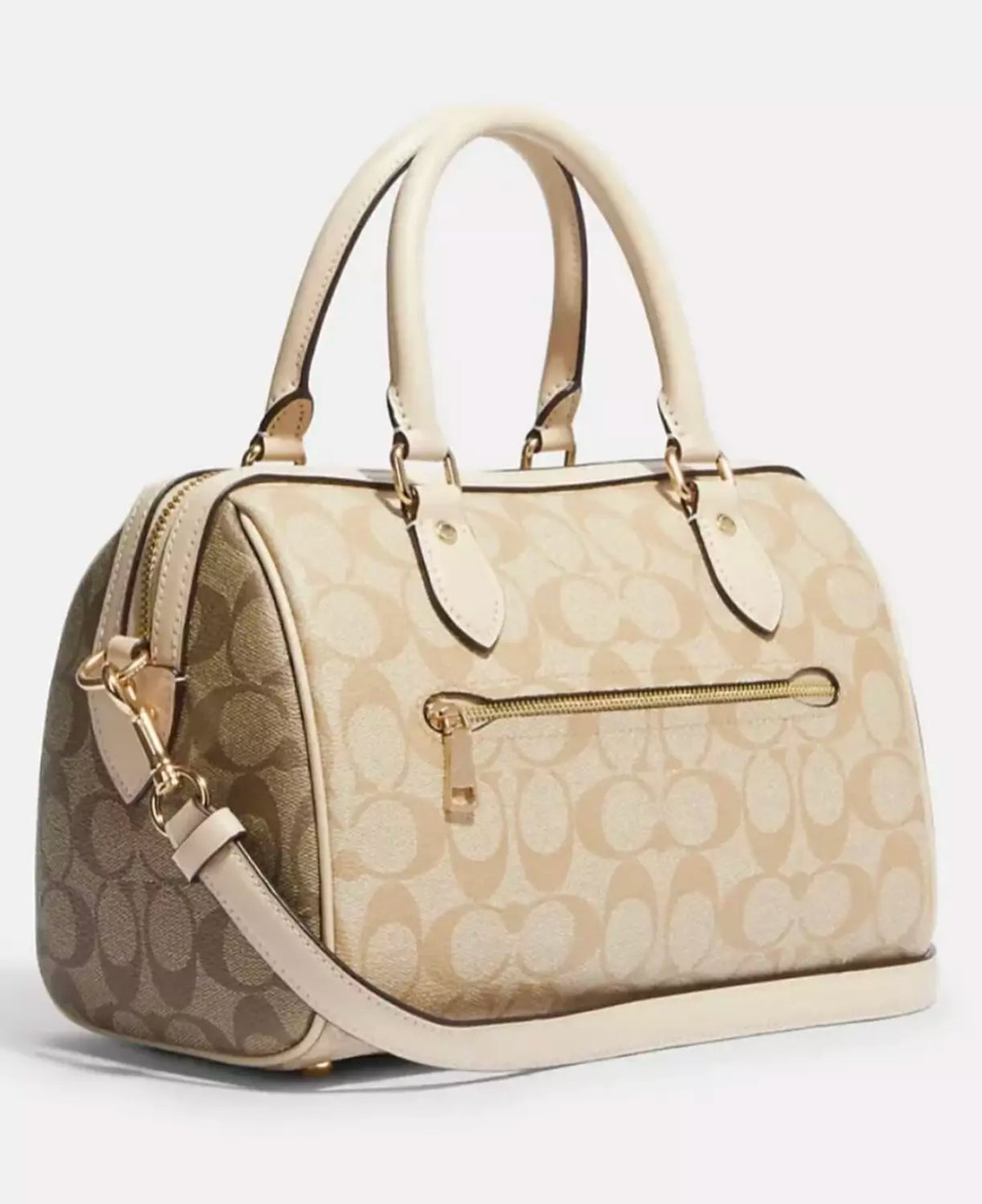 Coach Rowan Satchel Bag In Blocked Signature Canvas