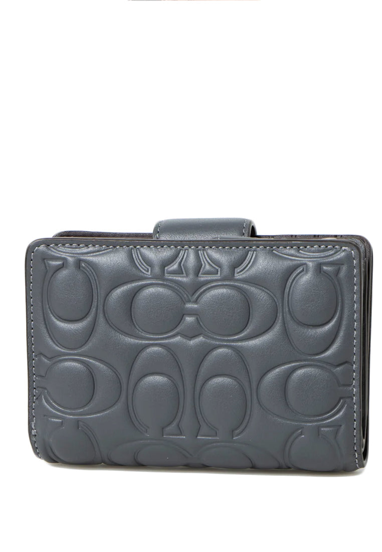 Coach Medium Corner Zip Wallet With Signature Leather