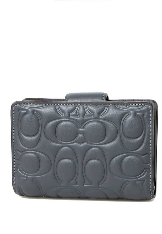 Coach Medium Corner Zip Wallet With Signature Leather