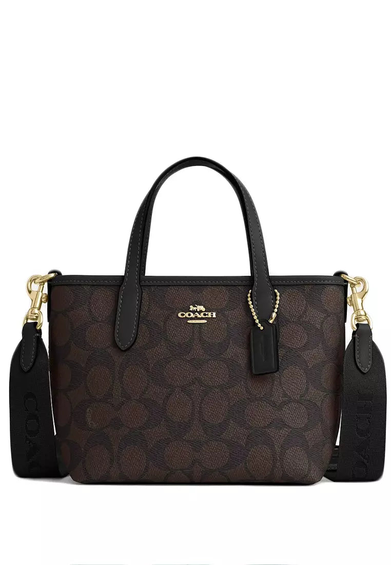 Coach City Mini Tote Bag In Signature Canvas