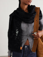 Loewe Scarf in wool, cotton and silk blend