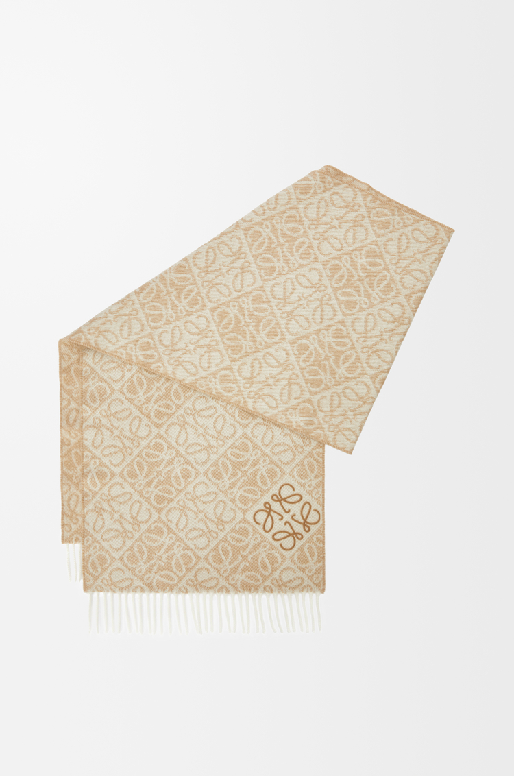 Loewe Anagram scarf in wool and cashmere