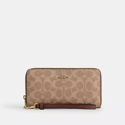 Coach Long Zip Around Wallet