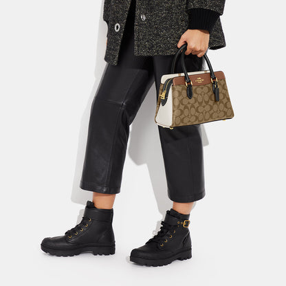 Coach Mini Darcie Carryall In Colorblock Signature Canvas