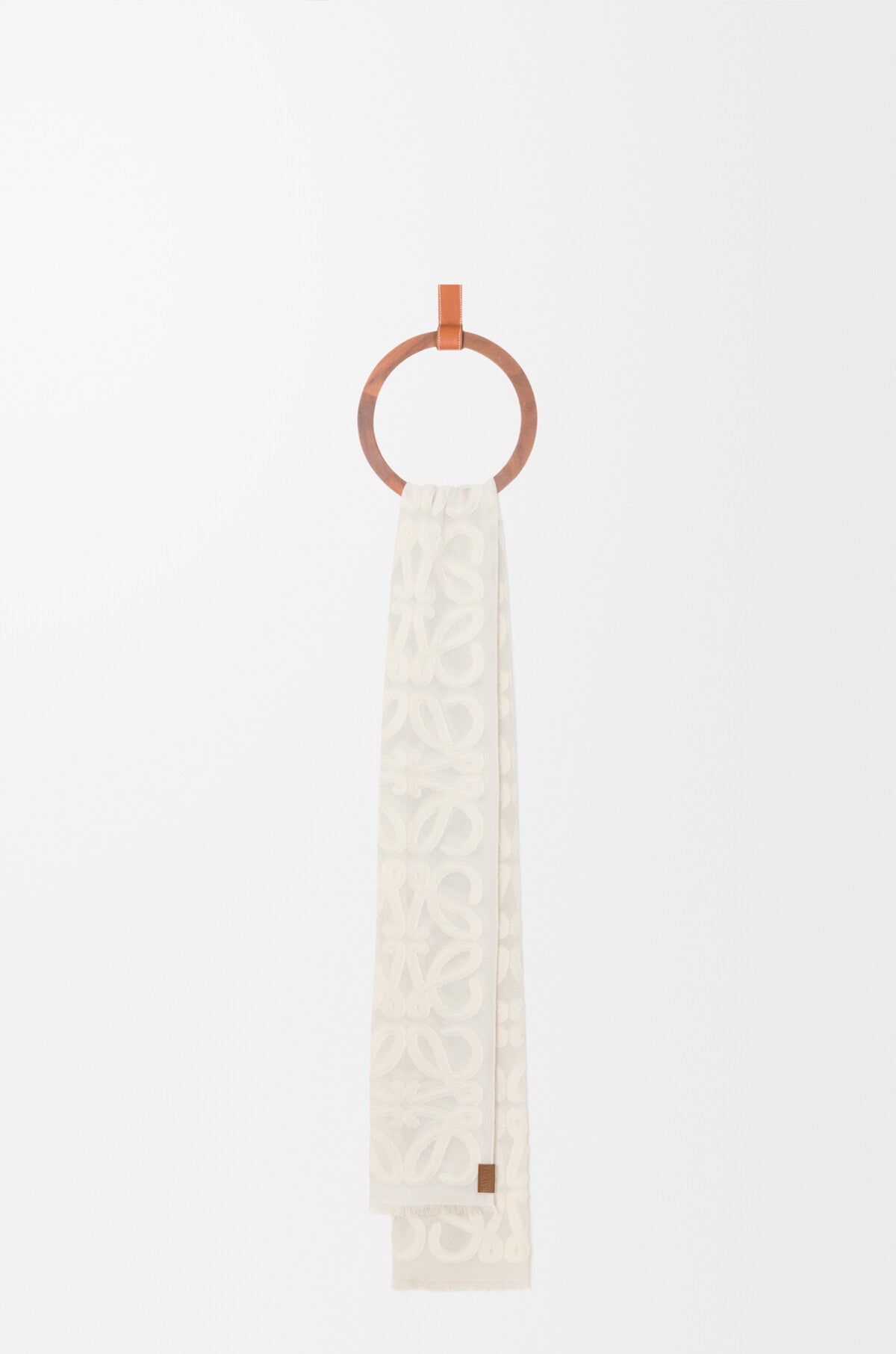 Loewe Scarf in wool, cotton and silk blend
