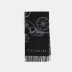 Coach Horse And Carriage Cashmere Muffler