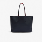 ‏Lacoste Anna Reversible Tote   With Pouch Black / Red