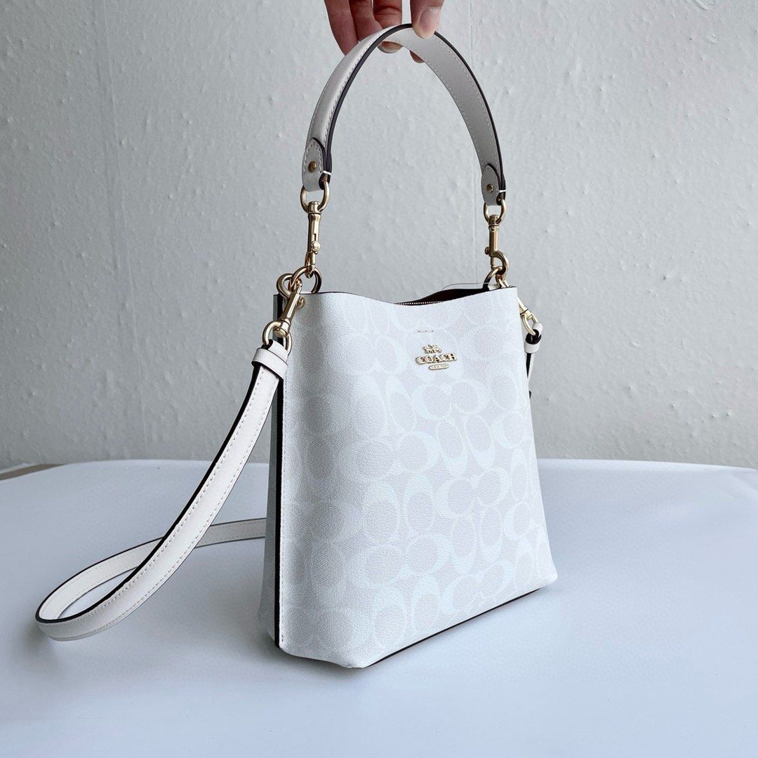 Coach Mollie Bucket Bag 22 In Signature Canvas