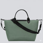 Longchamp Le Pliage Energy Handbag In Vervain Recycled Canvas - Small