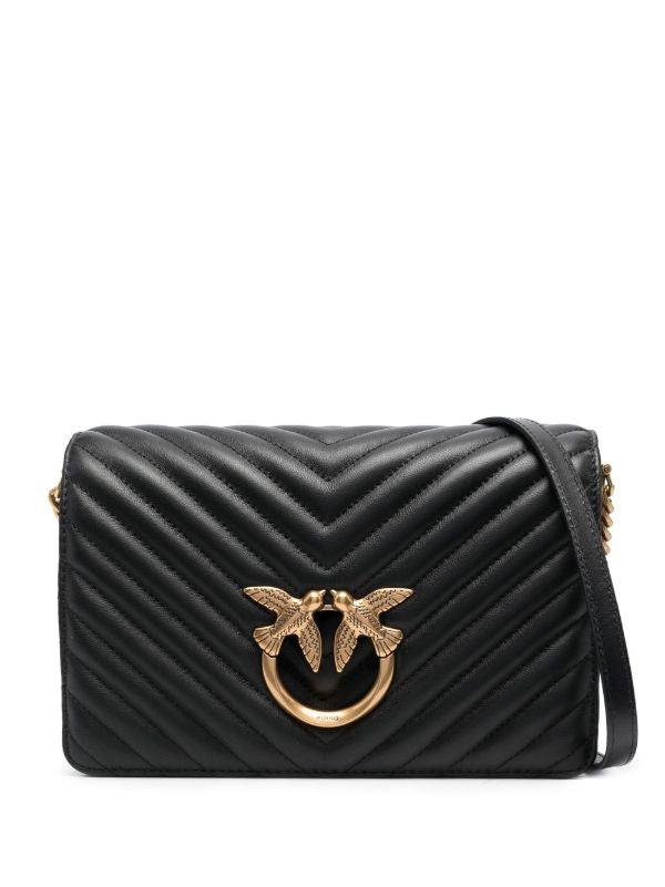 PINKO
Classic Click V-quilted Love bag