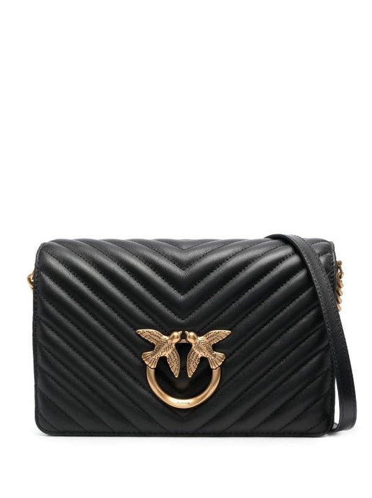 PINKO
Classic Click V-quilted Love bag