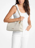 Michael Kors Christina Medium Signature Logo Messenger Bag