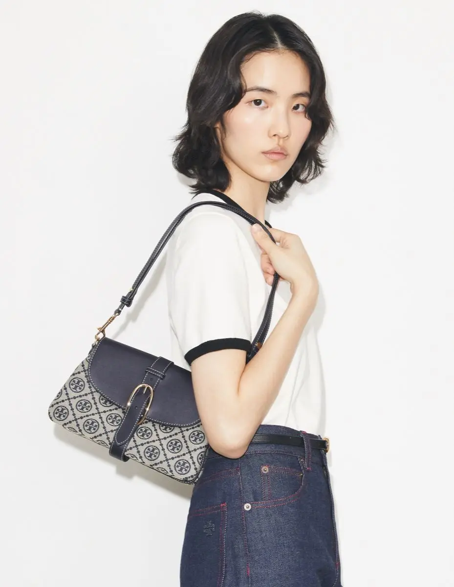 Tory Burch Monogram Soft Small Shoulder Bag