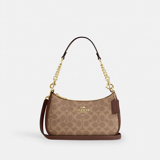 Coach Teri Shoulder Bag In Signature Canvas B2G1