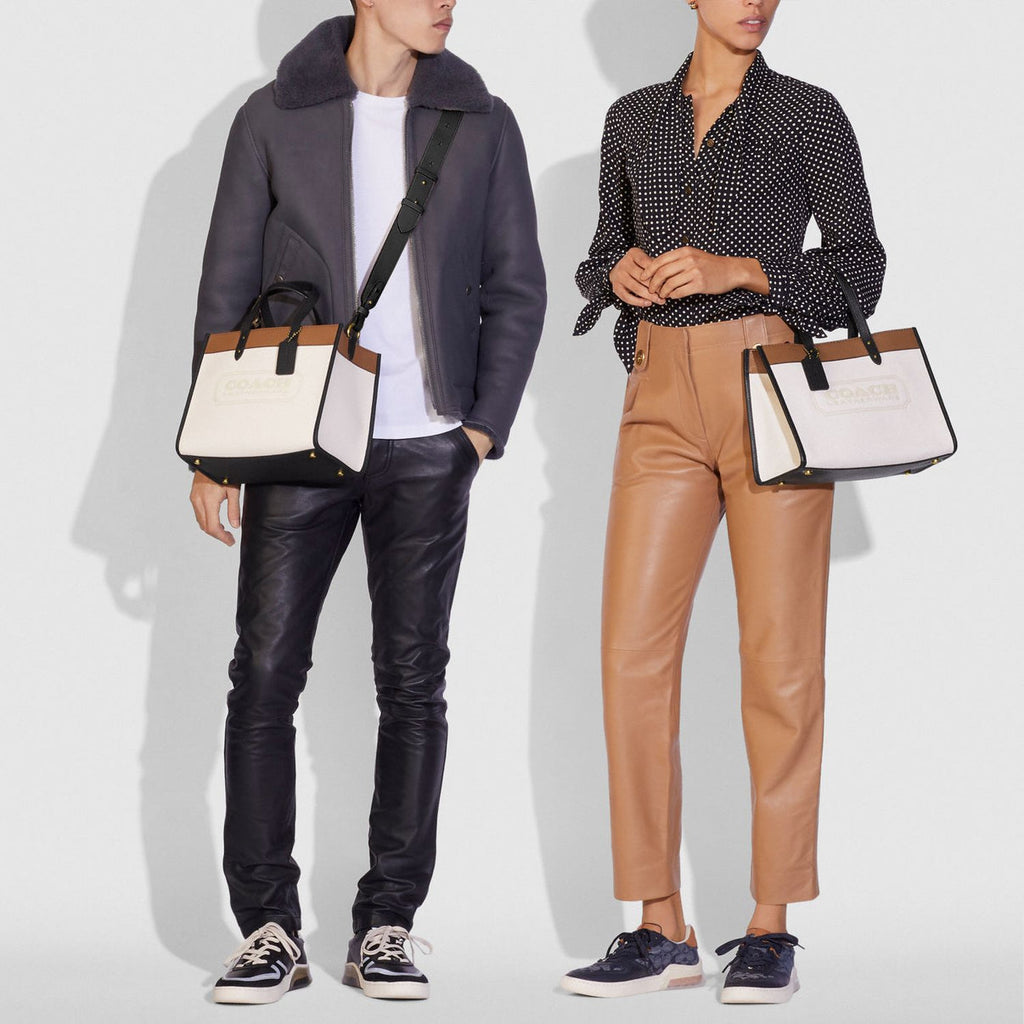 Coach Field Tote 30 In Colorblock With Coach Badge
