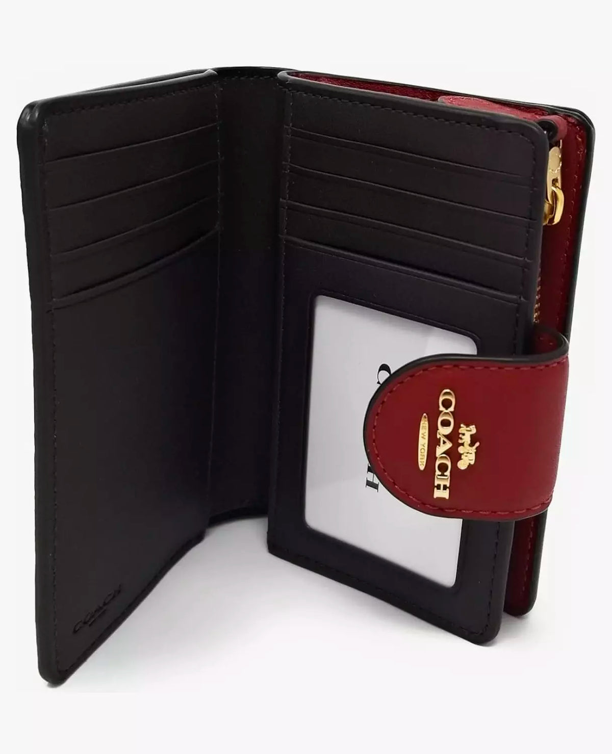 Coach Women's Medium Corner Zip Wallet In Signature Leather