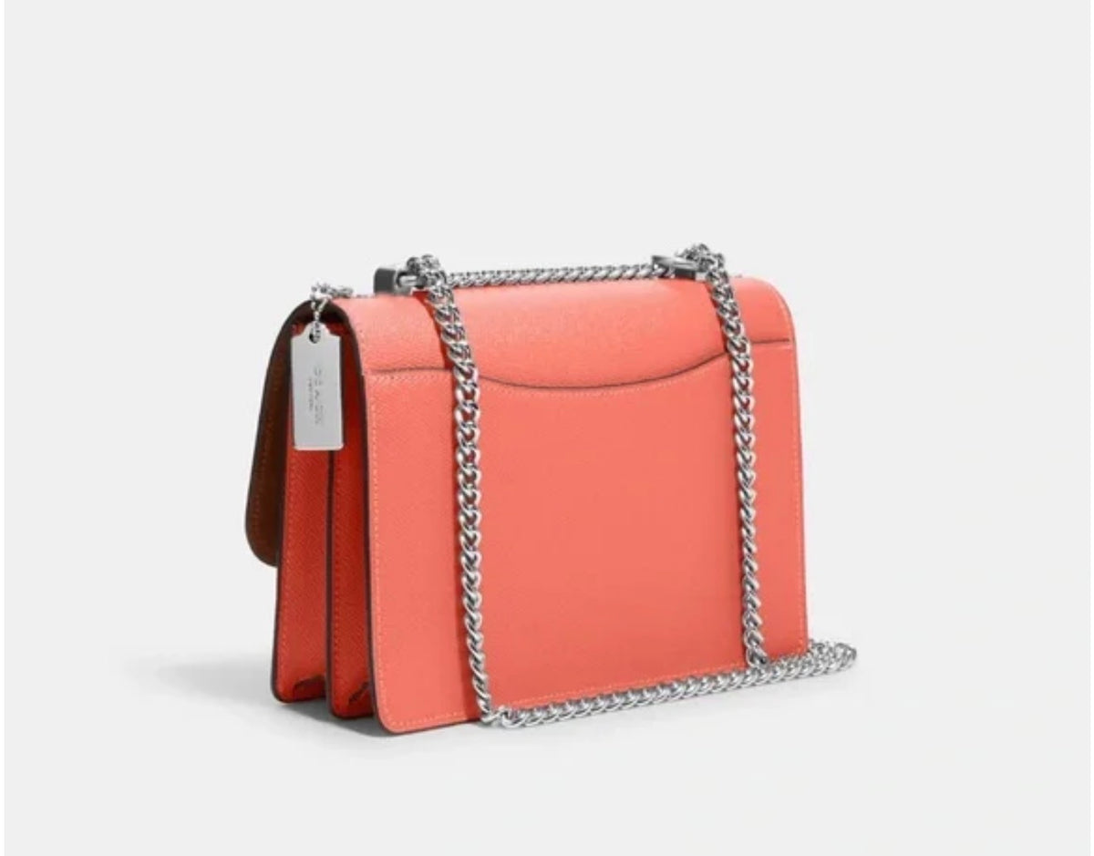 Coach Klare Crossbody In Signature Canvas r Khaki Tangerine