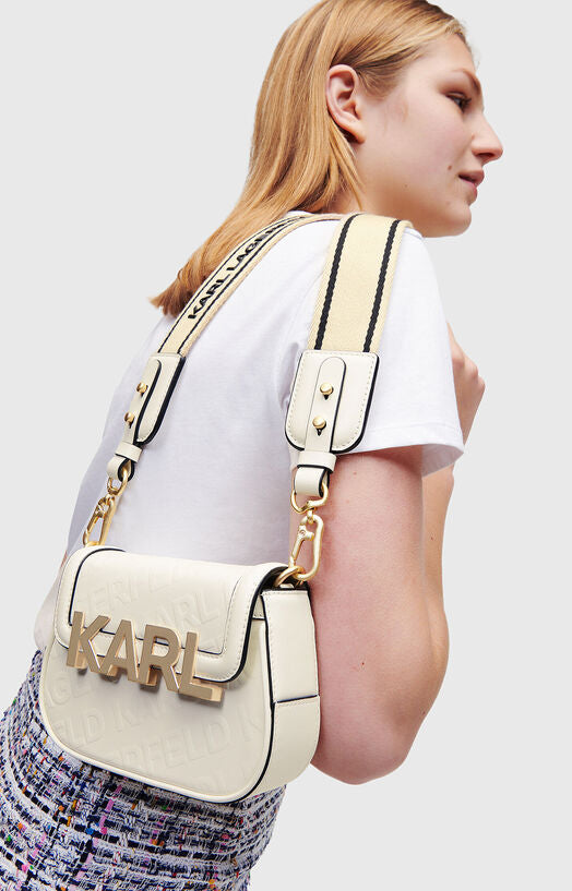 Karl Lagerfeld Paris Letters Embossed Crossbody
