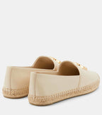 Tory Burch Eleanor logo leather espadrilles