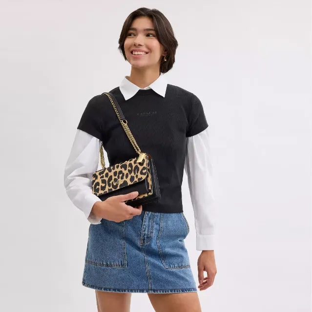 Coach Klare Crossbody Bag With Leopard Print