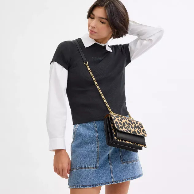 Coach Klare Crossbody Bag With Leopard Print