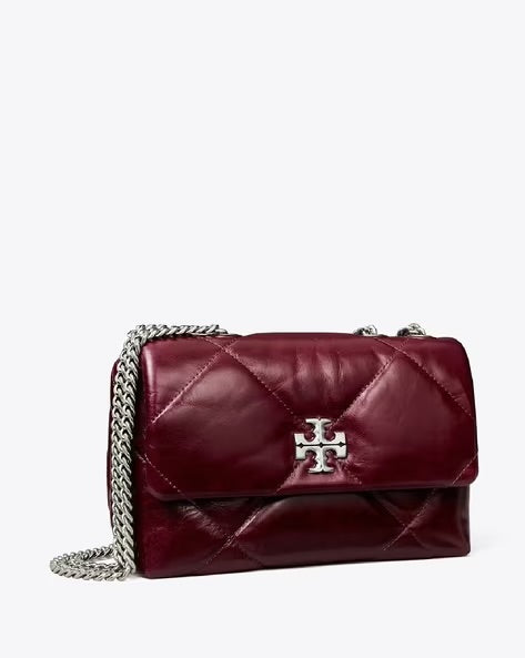 Tory Burch Small Kira Diamond Quilt Distressed Shoulder Bag