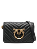 PINKO
Mini Love Click Bag in Chevron Leather
