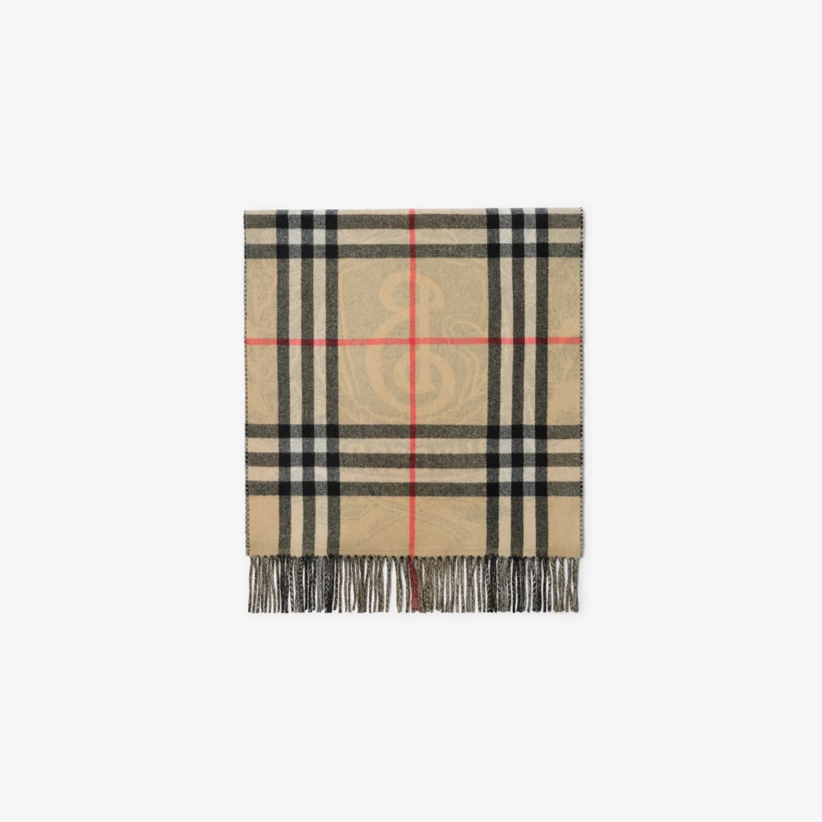 Burberry Wide Gallant Knight Cashmere Scarf