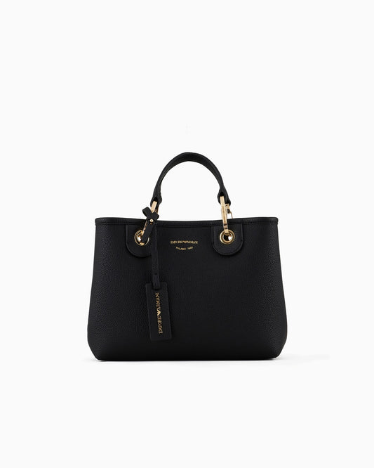Emporio Armani Small Myea Shopper Bag With Deer Print