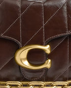 Coach Chain Tabby Shoulder Bag With Quilting