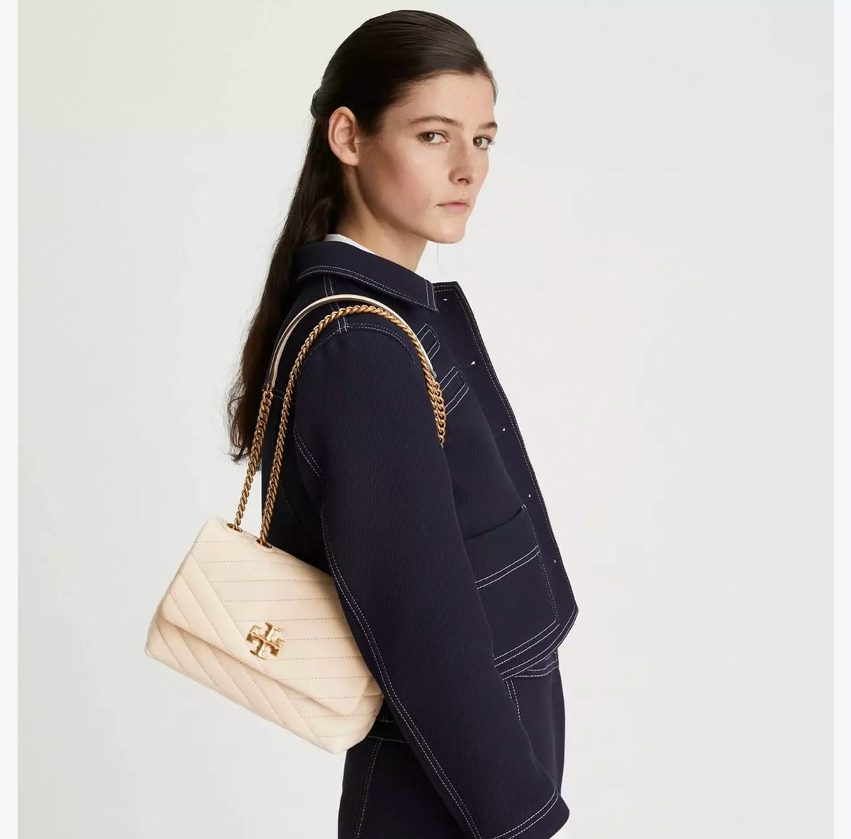 Tory Burch Small Kira Chevron Convertible Shoulder Bag