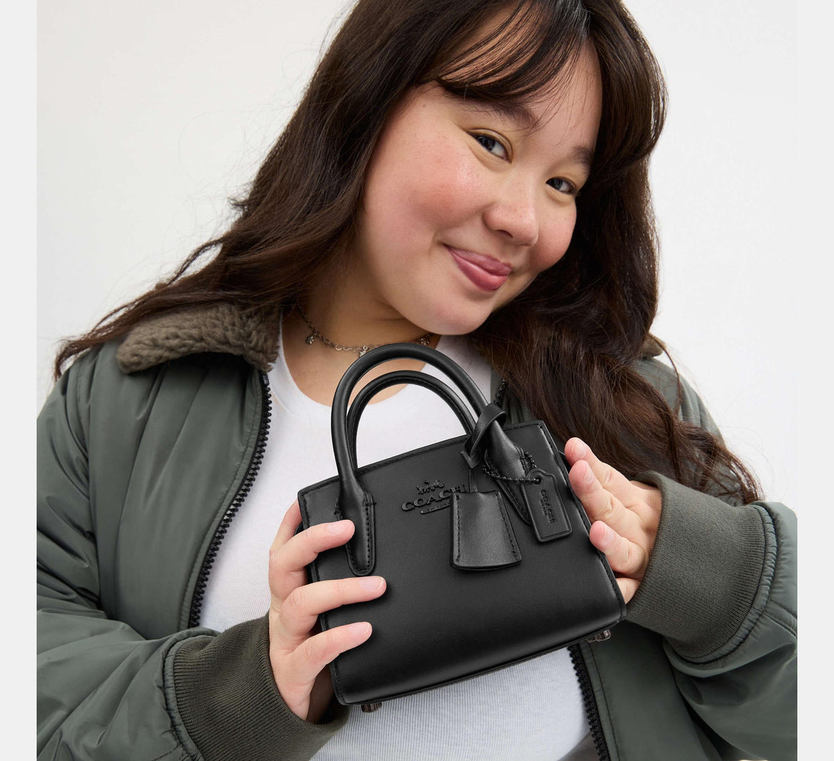 Coach Andrea Mini Carryall in Black
