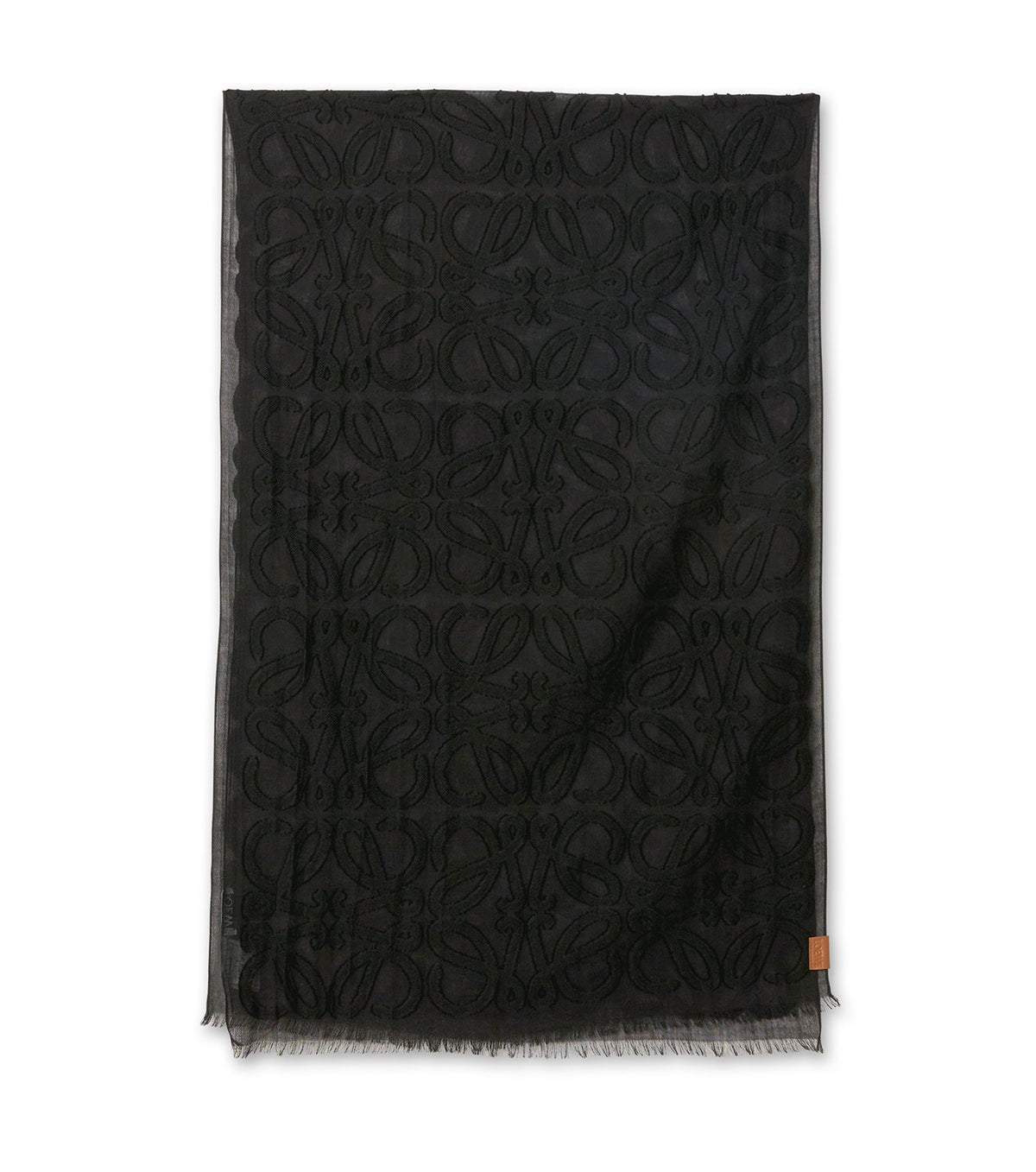 Loewe Scarf in wool, cotton and silk blend