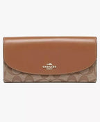Coach Signature PVC Slim Envelope Wallet