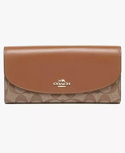 Coach Signature PVC Slim Envelope Wallet