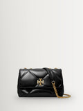 Tory Burch Black Small Kira Diamond Quilt Convertible Shoulder Bag