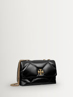 Tory Burch Black Small Kira Diamond Quilt Convertible Shoulder Bag